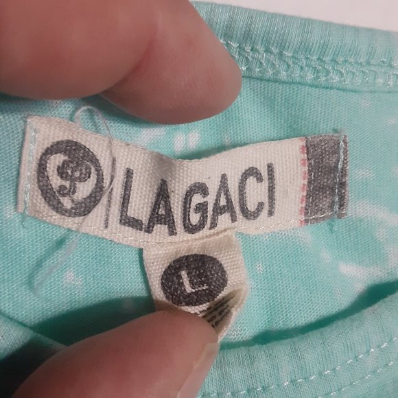 Lagaci Women's Beach Bum Surf Jamaica Short Sleeve T Shirt in Size L - Picture 4 of 4